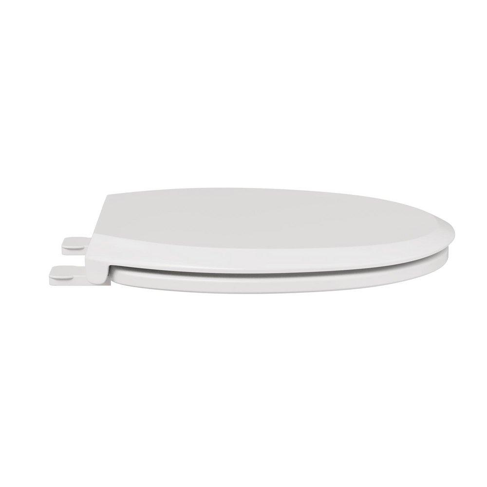Elongated Closed Front Toilet Seat with Cover in White 