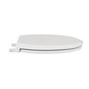 Elongated Closed Front Toilet Seat with Cover in White 
