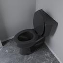 Elongated Closed-Front Toilet Seat and Lid in Black Wood image number 6