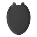 Elongated Closed-Front Toilet Seat and Lid in Black Wood 