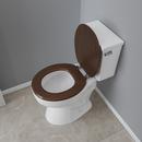 Round Closed-Front Toilet Seat and Lid in Natural Oak with Piano Finish 