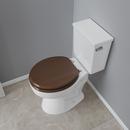 Round Closed-Front Toilet Seat and Lid in Natural Oak with Piano Finish 