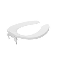 Elongated Open Front Toilet Seat without Cover in White