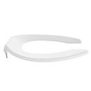Elongated Open Front Toilet Seat without Cover in White 