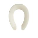 Elongated Open Front Toilet Seat Less Cover in Bone 