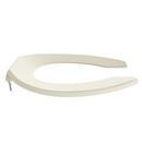 Elongated Open Front Toilet Seat Less Cover in Bone 