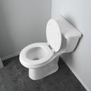 Jones Stephens White Round Closed Front with Cover Toilet Seat 