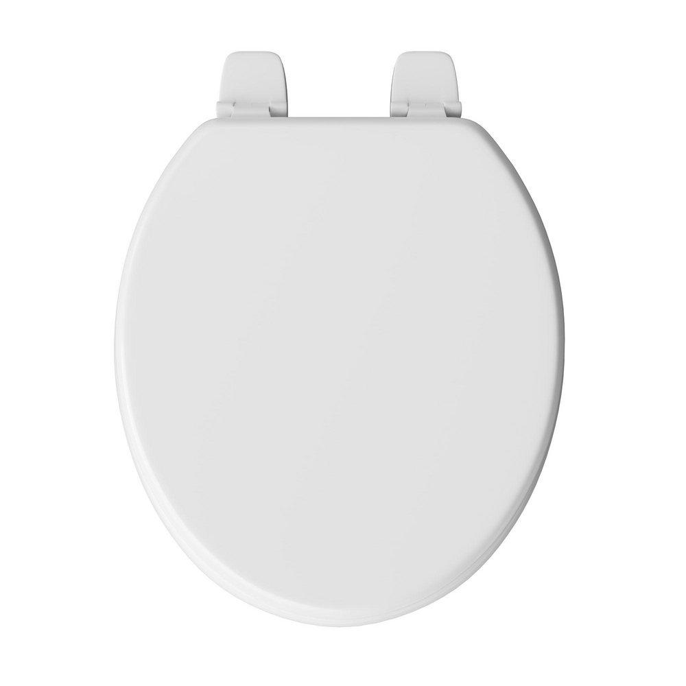 Jones Stephens White Round Closed Front with Cover Toilet Seat 