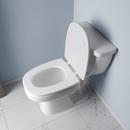 Elongated Square Closed Front Wood Toilet Seat with Cover 