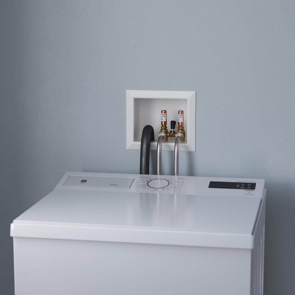 Jones Stephens White Washing Machine Outlet Box 