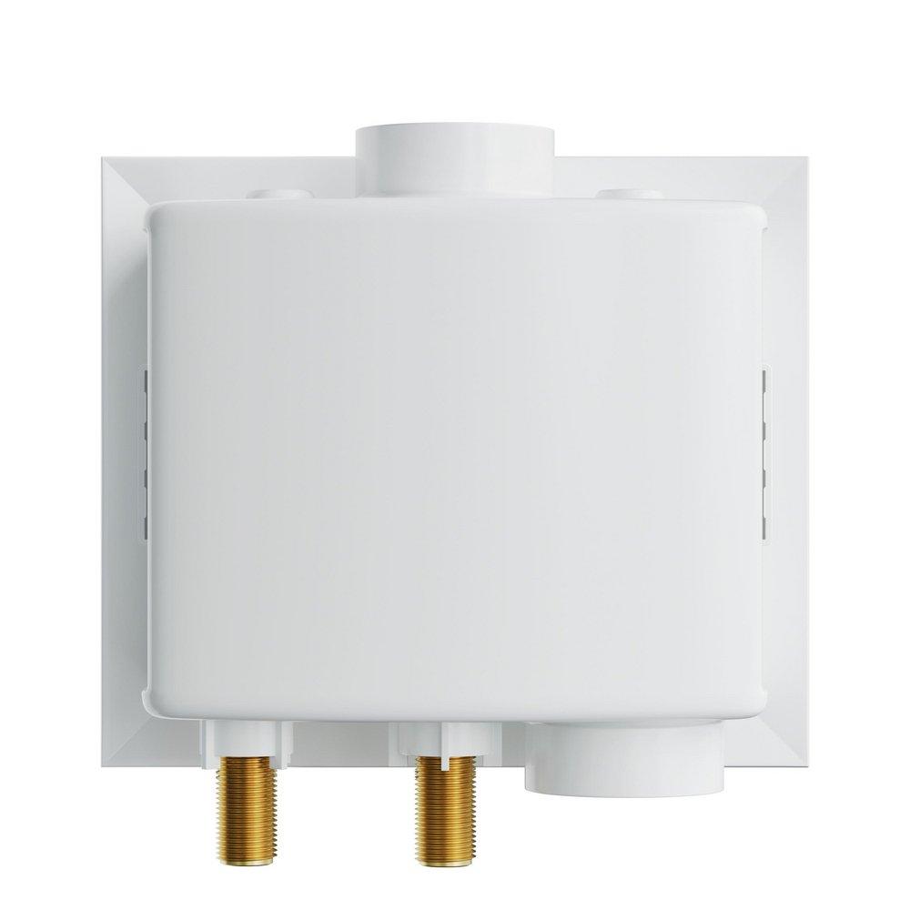 Jones Stephens White 7-11/100 x 3-17/25 x 7-83/100 in. Washing Machine Supply Box 