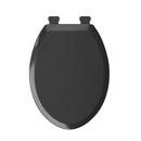 Elongated Closed Front Toilet Seat in Black 