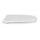 Elongated Square Closed Front Toilet Seat in White 