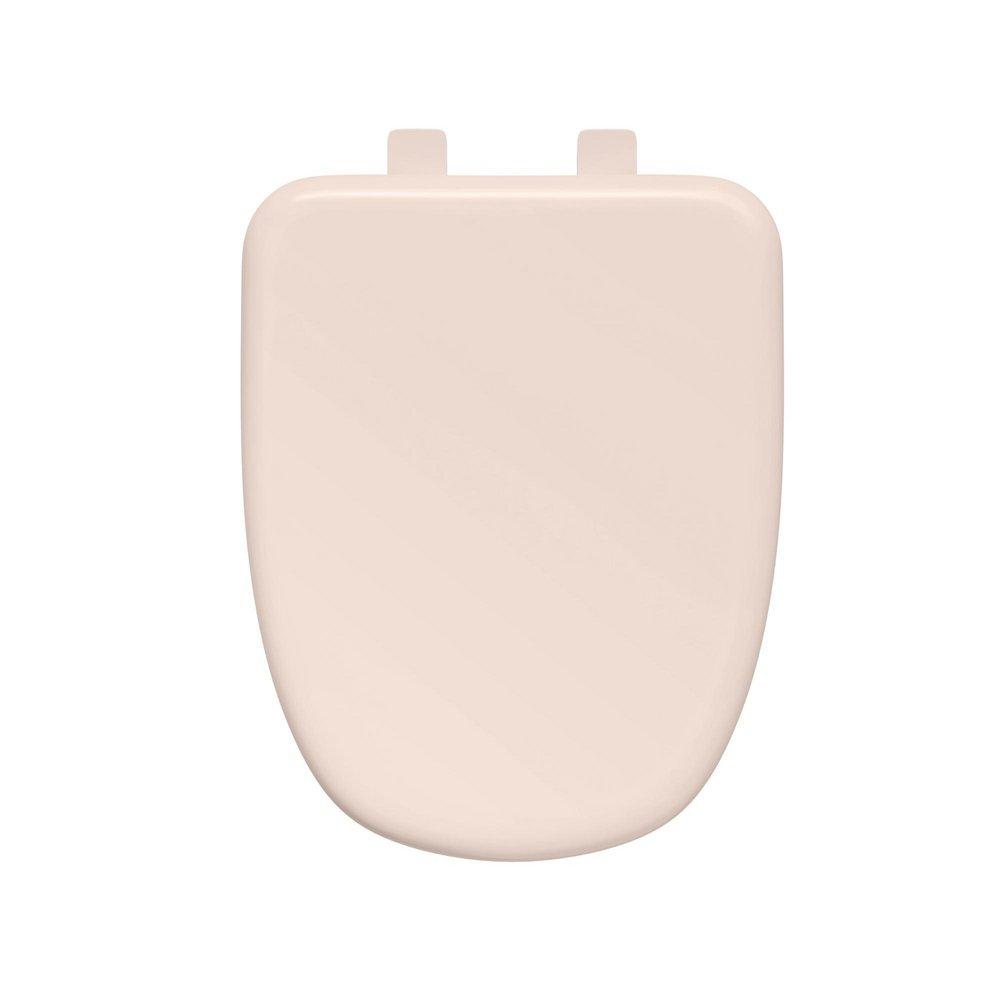 Elongated Square Closed Front Toilet Seat with Slow-Close in Bone 