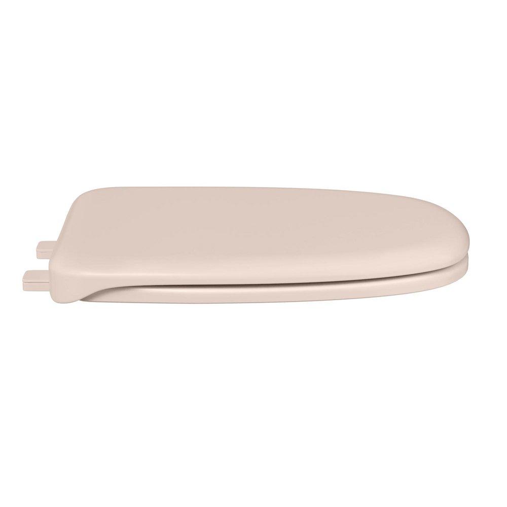 Elongated Square Closed Front Toilet Seat with Slow-Close in Bone 