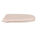 Elongated Square Closed Front Toilet Seat with Slow-Close in Bone 