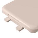 Elongated Square Closed Front Toilet Seat with Slow-Close in Bone 