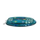 Round Closed-Front Toilet Seat and Lid with Aquarium Scene 