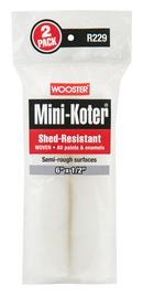 Wooster&reg; White Shed-Resistant Paint Roller with 1/2 in. Nap Size (2 Pack) 