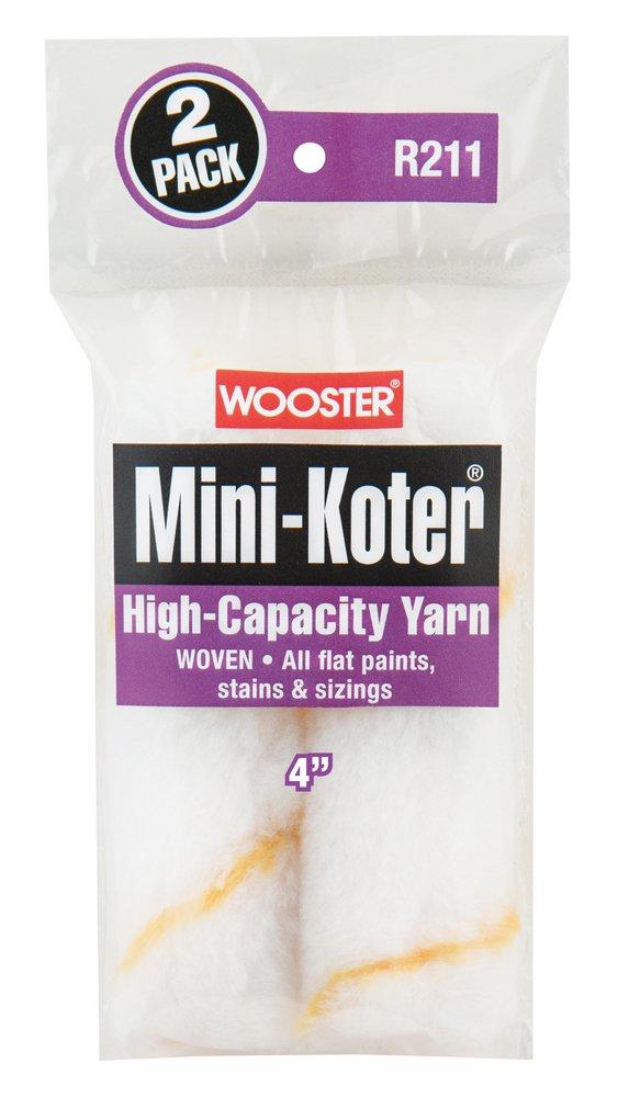 Wooster® White 4 in. High-Capacity Yarn Mini Roller in White (Pack of 2) 