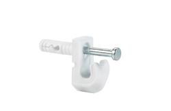Wall Clip in White (Pack of 48)