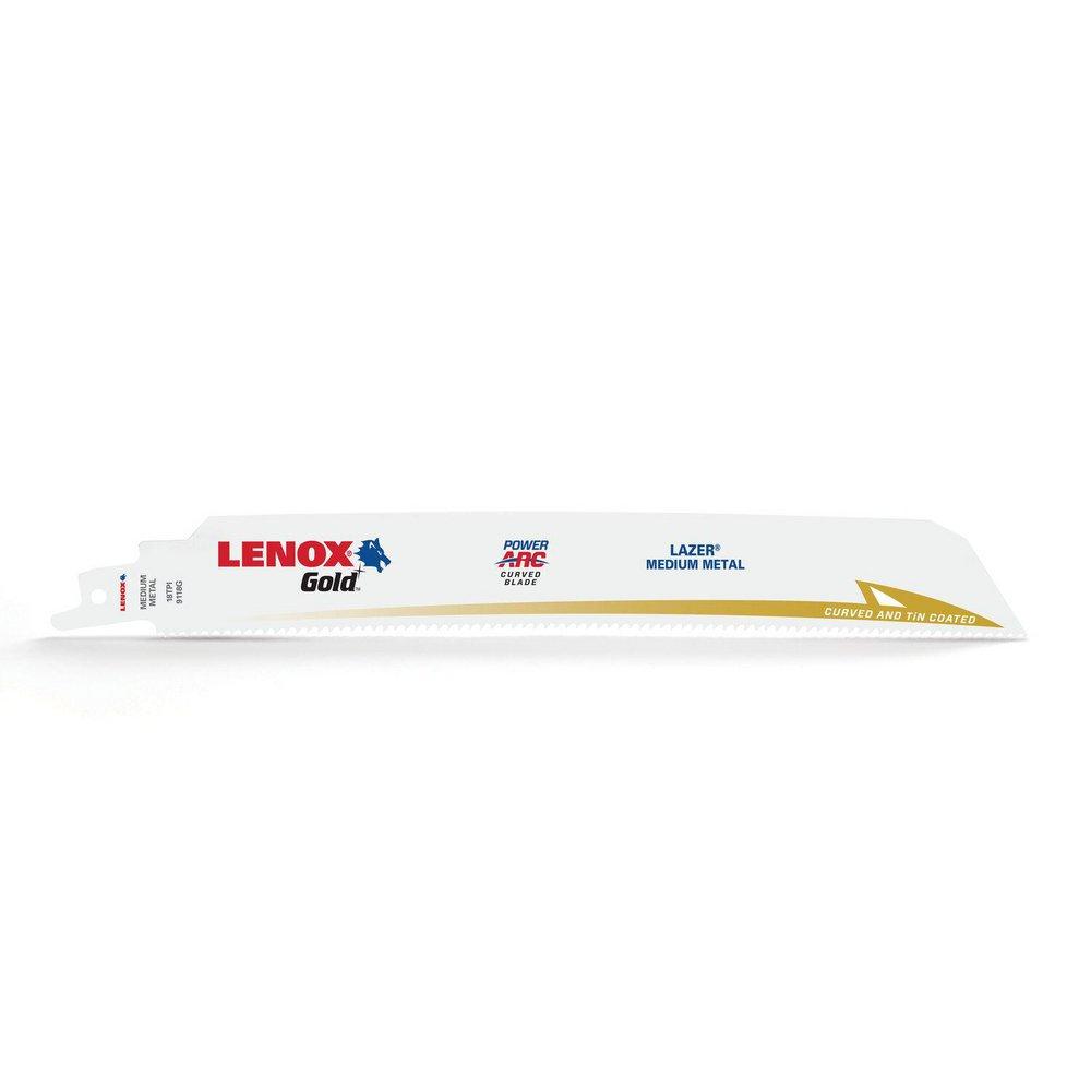 LENOX 18 TPI 118G Arc Gold Reciprocating Blade 5 Pack 