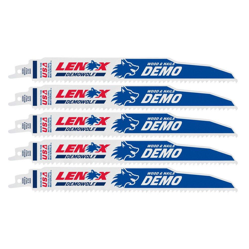 LENOX 6 TPI Reciprocating Saw Blade  5 Pack 