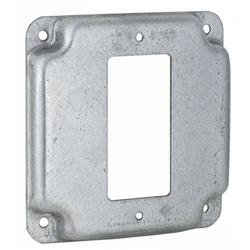 4-19/100 in. Square Exposed Work Cover 1-GFCI in Grey