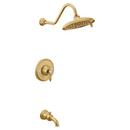 Single Handle Multi Function Bathtub & Shower Faucet in Brushed Gold (Trim Only)
