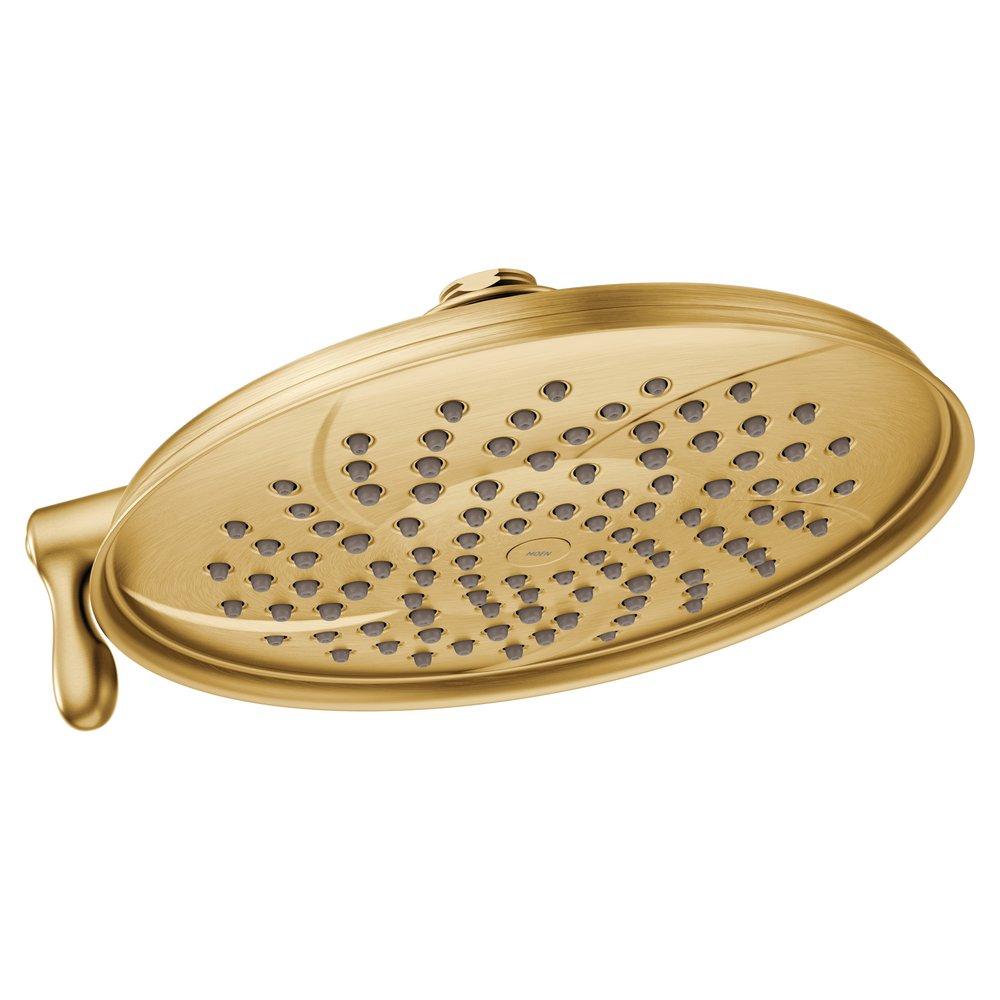Moen Brushed Gold Dual Function Rain and Rinse Showerhead 