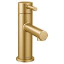Single Handle Monoblock Bathroom Sink Faucet in Brushed Gold