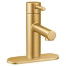 Moen Brushed Gold Single Handle Centerset Bathroom Sink Faucet 