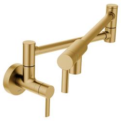 Wall Mount Pot Filler in Brushed Gold