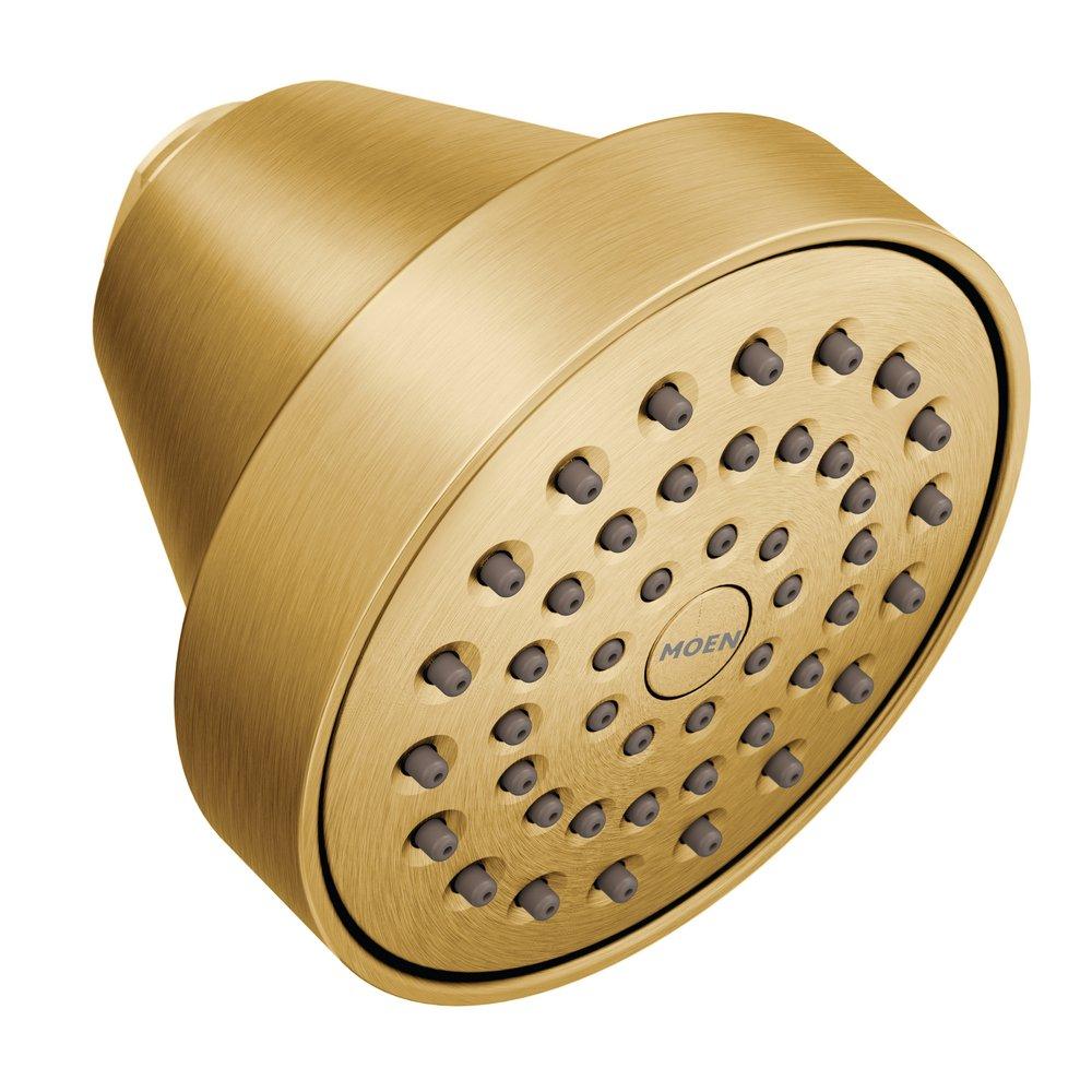 Moen Brushed Gold Single Function Full Showerhead 