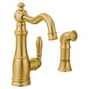 Single Handle Kitchen Faucet in Brushed Gold