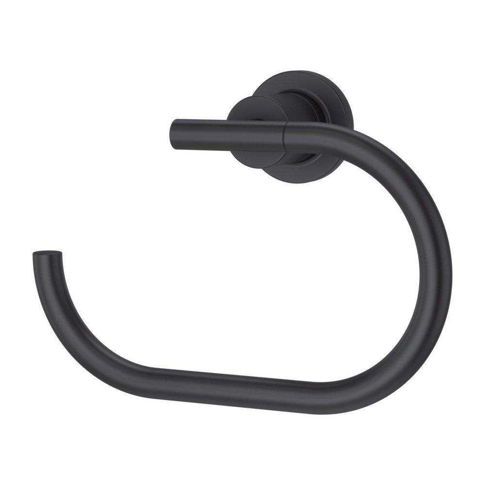Pfister Matte Black Oval Open Towel Ring 