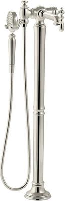 KOHLER Vibrant&reg; Polished Nickel Single Handle Lever Floor Mount Filler 