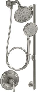 Single Handle Multi Shower Faucet in Brushed Nickel