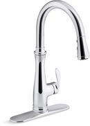 Single Handle Pull Down Touchless Kitchen Faucet in Polished Chrome