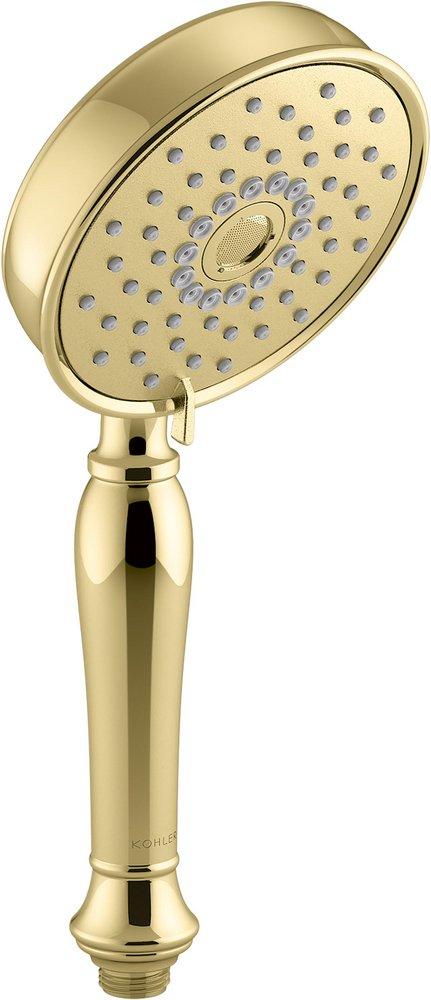 KOHLER Vibrant&reg; Polished Brass 3-function Hand Shower 