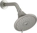 KOHLER Vibrant&reg; Brushed Nickel Multi Function Full Coverage, Pulsating Massage and Silk Spray Showerhead 