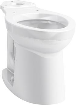 Comfort Height Elongated Toilet Bowl in White