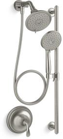 One Handle Multi Shower System in Brushed Nickel