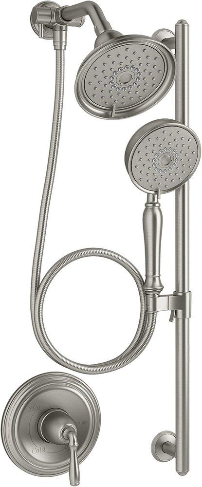KOHLER Vibrant&trade; Brushed Nickel Single Handle Multi Function Shower Faucet (Trim Only) 