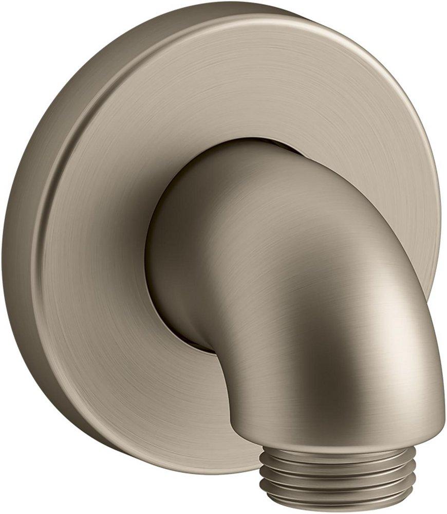 KOHLER Vibrant&reg; Brushed Bronze Supply Elbow with Check Valve 
