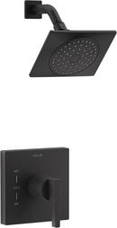 One Handle Single Function Shower Faucet in Matte Black (Trim Only)