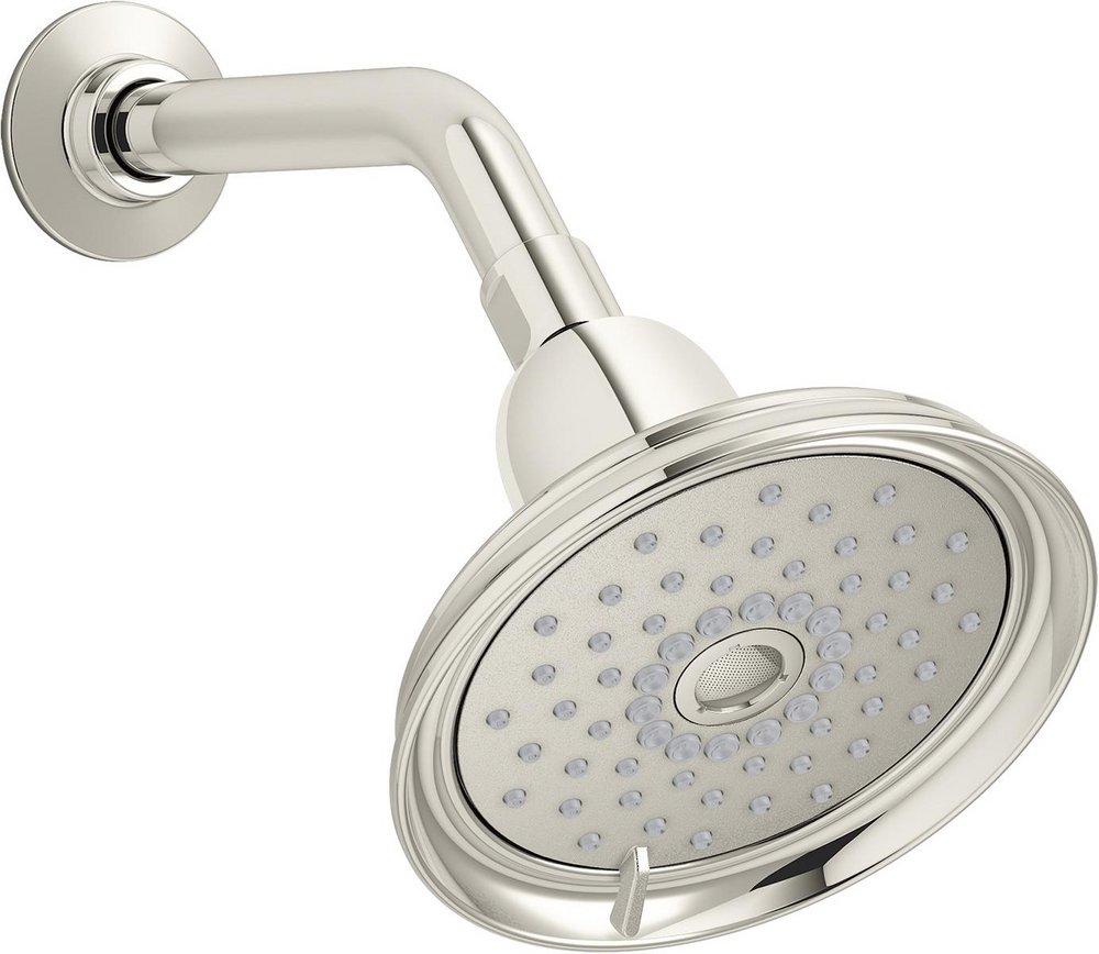 KOHLER Vibrant&reg; Polished Nickel 3-function Full, Pulsating Massage and Silk Spray Showerhead 