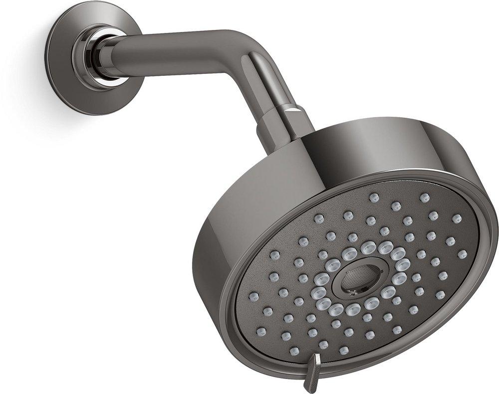 KOHLER Vibrant® Titanium Multi Full Coverage,Pulsating Massage and Silk Showerhead 