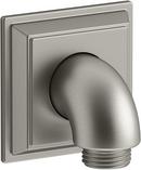 KOHLER Vibrant&reg; Brushed Nickel Brass Wall Mount Supply Elbow with Check Valve 