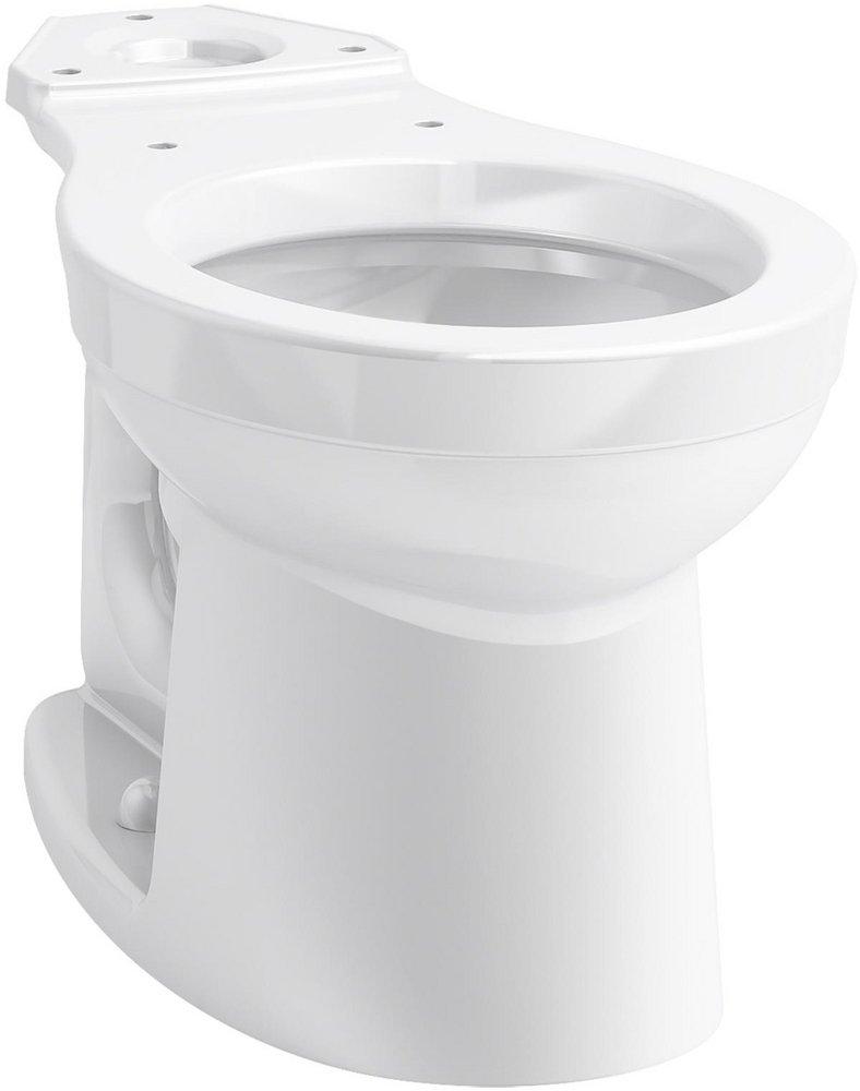 KOHLER White 1.28 gpf Round Floor Mount Toilet Bowl 
